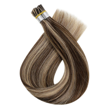 Up To 73% Off I Tip Hair Extensions Remy Pastel Highlighted Hair Extensions (#3P27) - FShine Shop